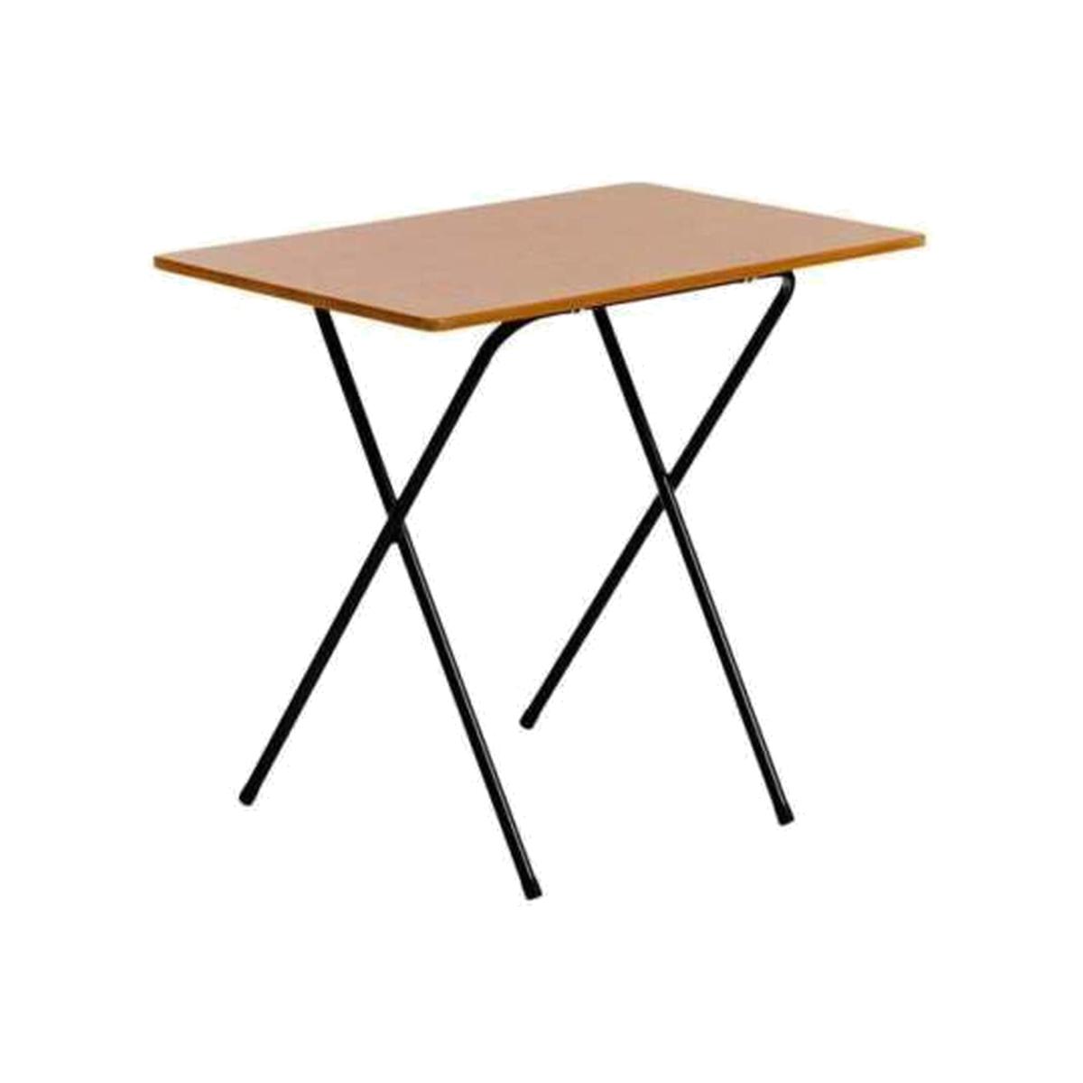 Foldable wooden Desk 80cm - Brown – image 1