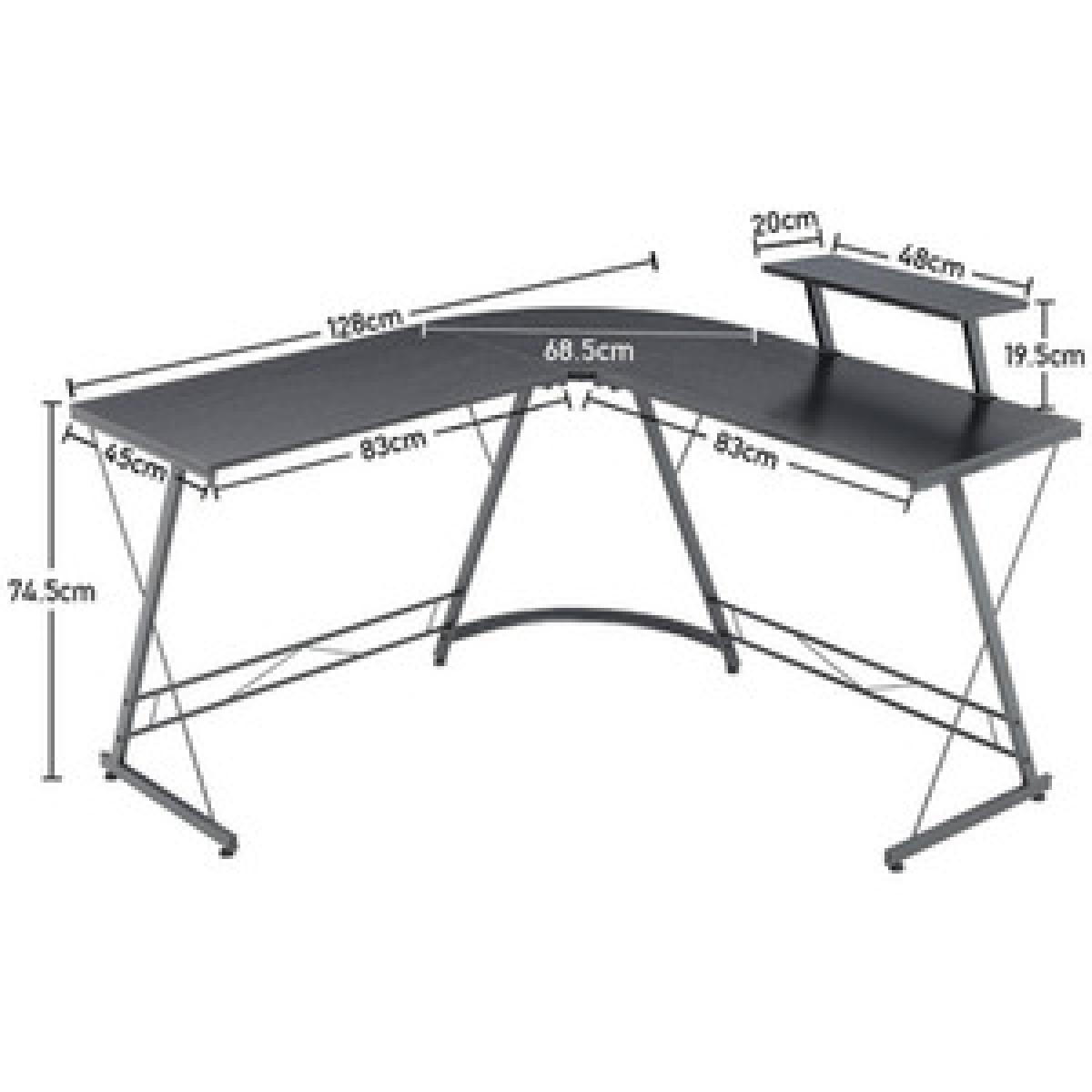 L Shape Office Desk - Oak – image 19