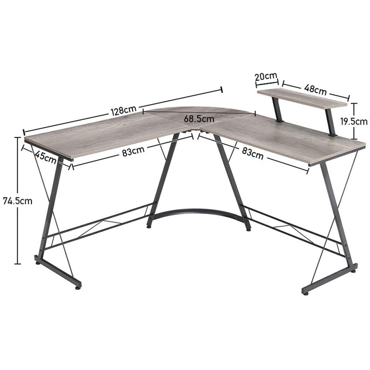 L Shape Office Desk - Oak – image 8