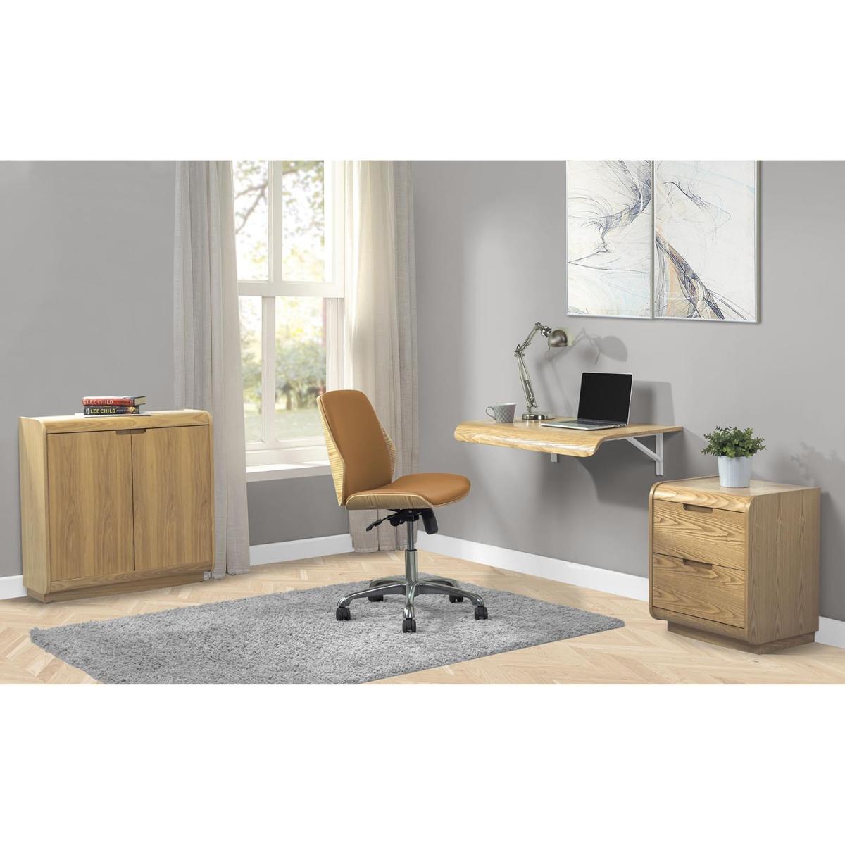 Fold Away Wall Mounted Drop Desk - Oak – image 4