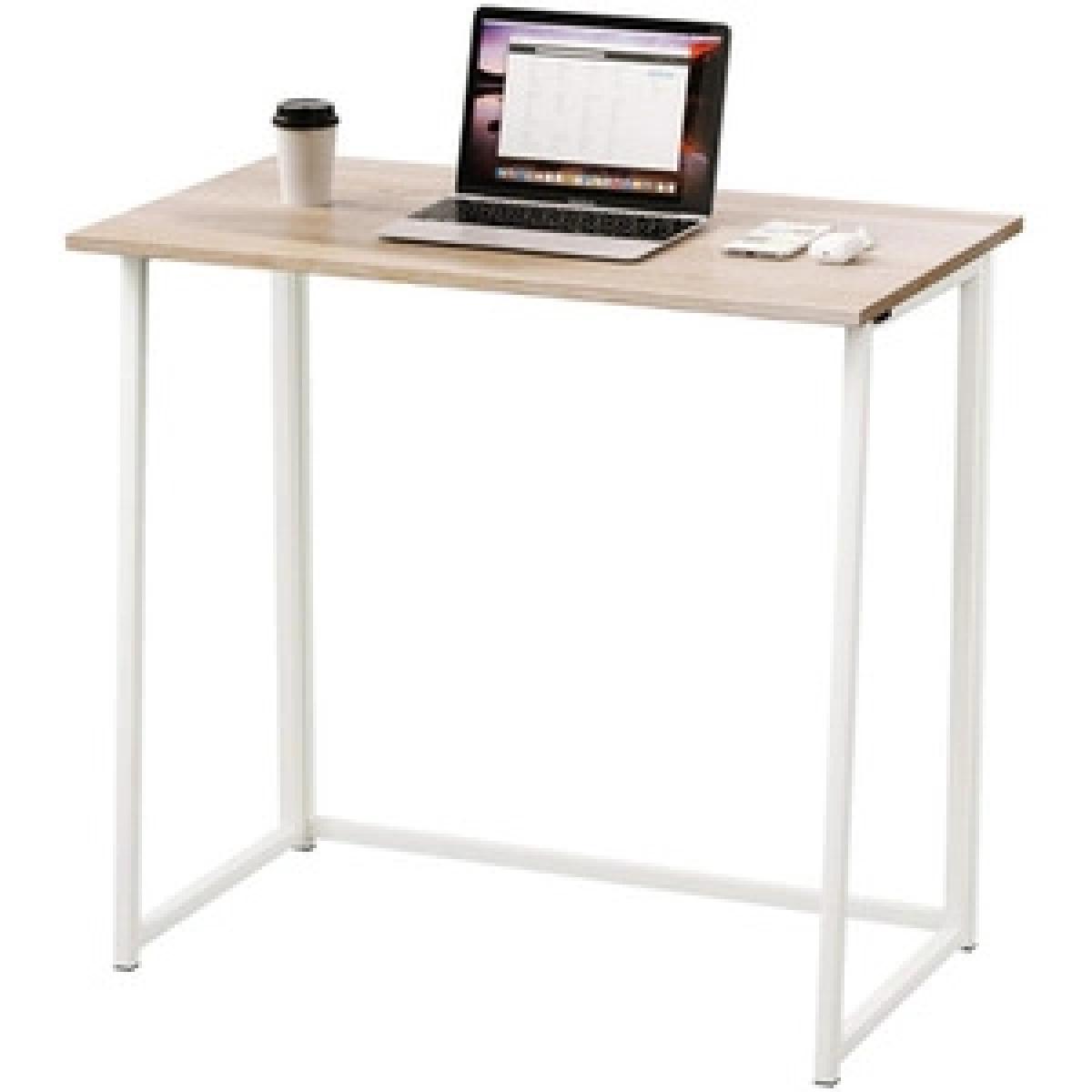 Dripex Compact Folding Desk Computer Desk - Dark Oak – image 2