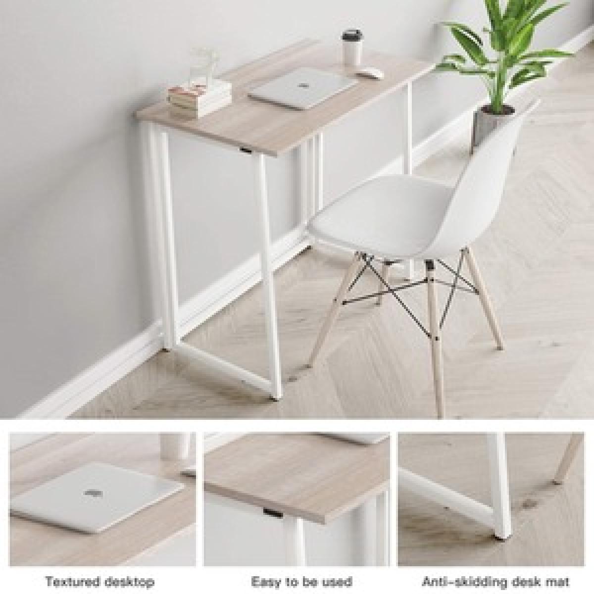 Dripex Compact Folding Desk Computer Desk - Dark Oak – image 8