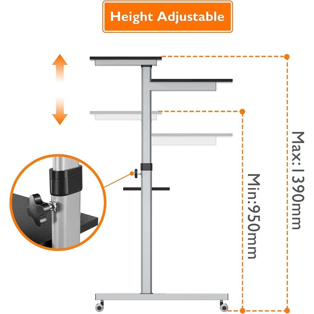 Adjustable Desk - Black – image 5