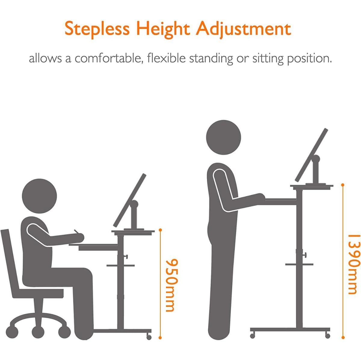 Adjustable Desk - Black – image 6