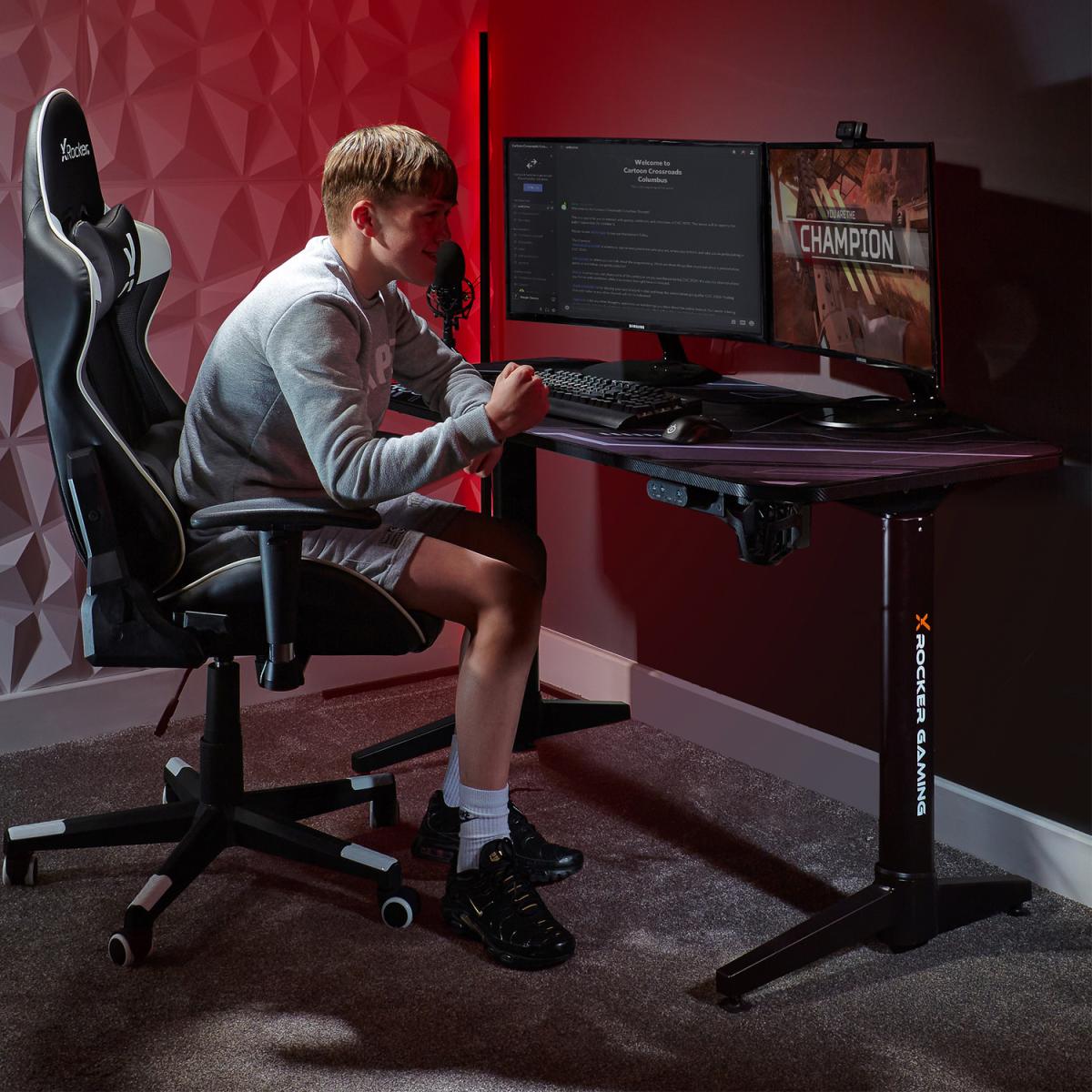 Stratos Electric Height Adjustable Standing Desk - Carbon Black – image 2