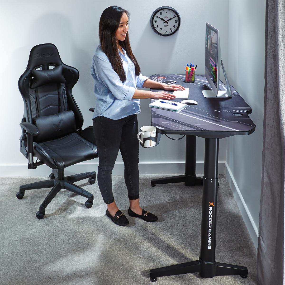 Stratos Electric Height Adjustable Standing Desk - Carbon Black – image 5