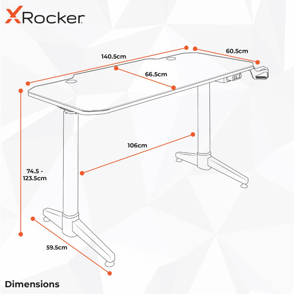 Stratos Electric Height Adjustable Standing Desk - Carbon Black – image 8