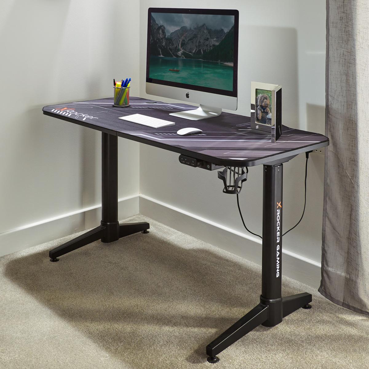 Stratos Electric Height Adjustable Standing Desk - Carbon Black – image 1