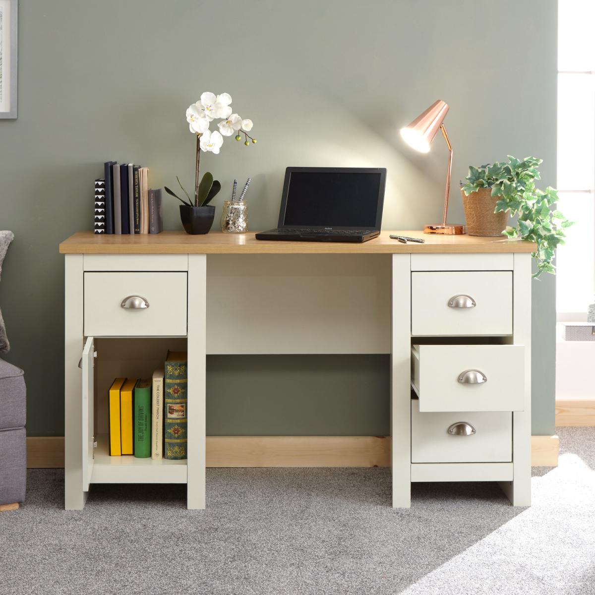 Lancaster Study Desk - Cream – image 2