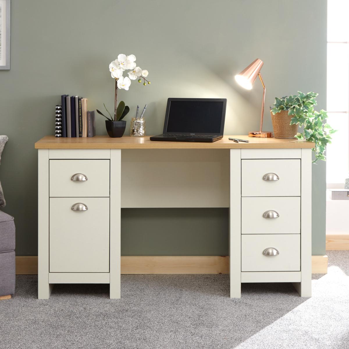 Lancaster Study Desk - Cream – image 1