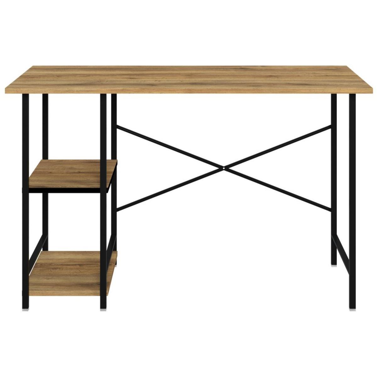 Multi 120cm W Study Desk With Shelves by Ruumstore - Pine – image 3