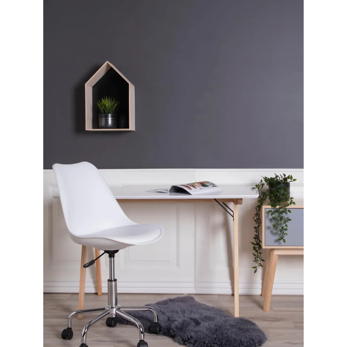Desk Vojens with White Table Top – image 2