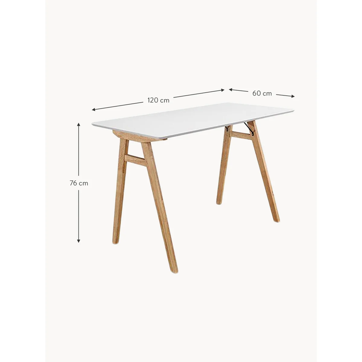 Desk Vojens with White Table Top – image 5