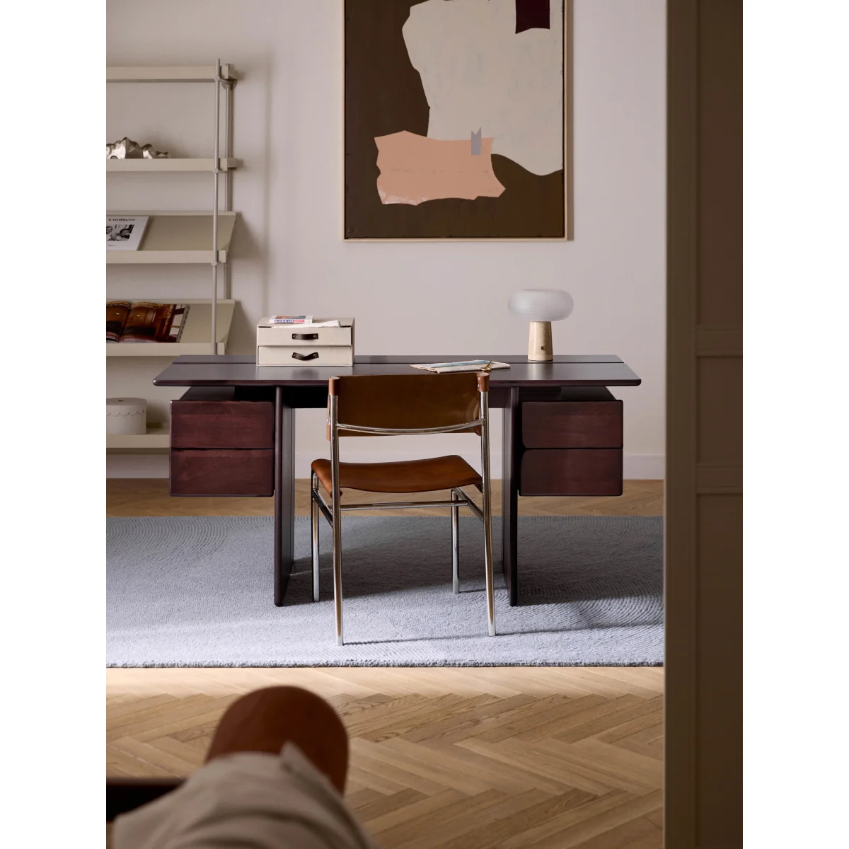 Mango Wood Desk Lawrence with Drawers – image 10
