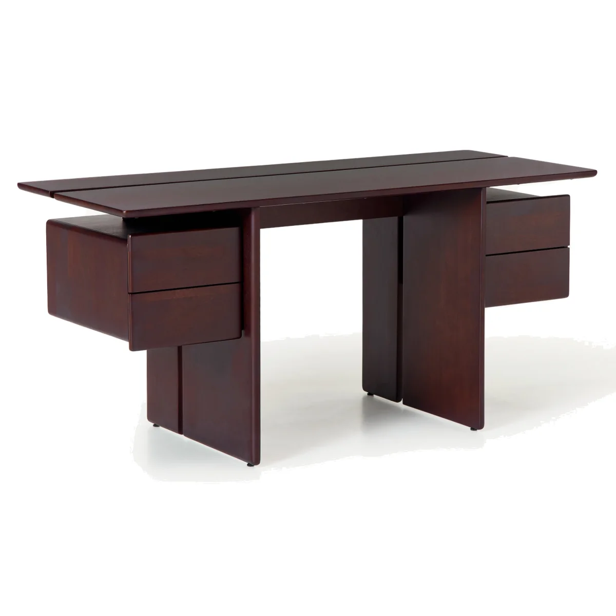 Mango Wood Desk Lawrence with Drawers – image 1