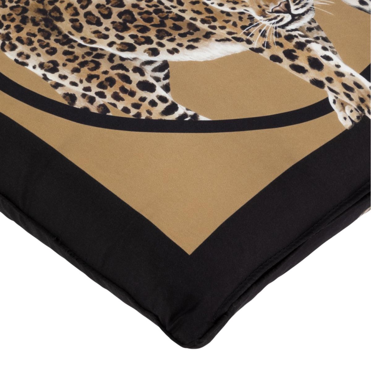 Leopard Silk Cushion - 45x45cm – image 4