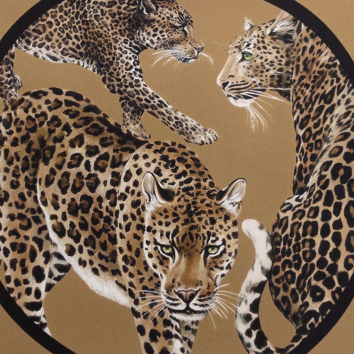 Leopard Silk Cushion - 45x45cm – image 5