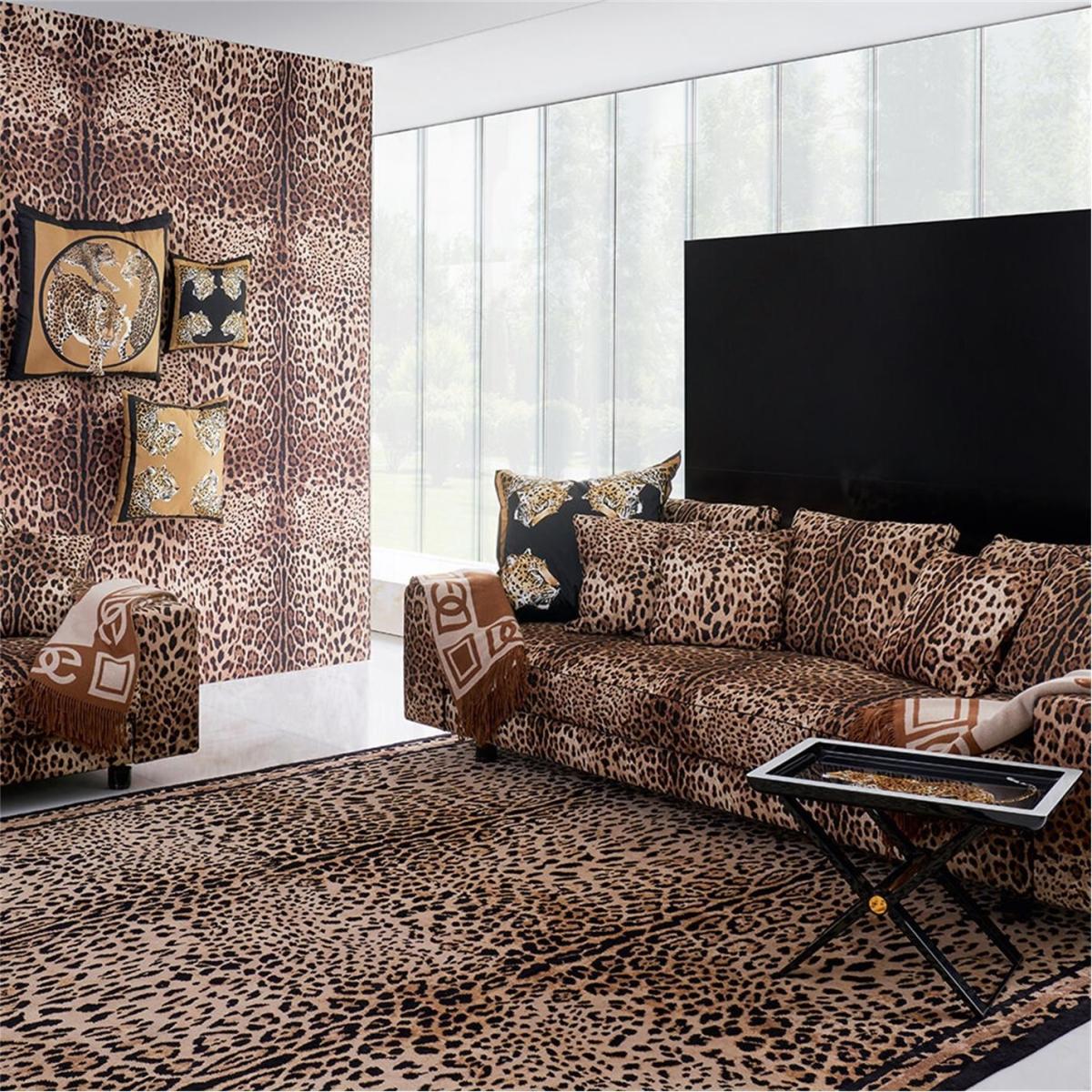 Leopard Silk Cushion - 45x45cm – image 6