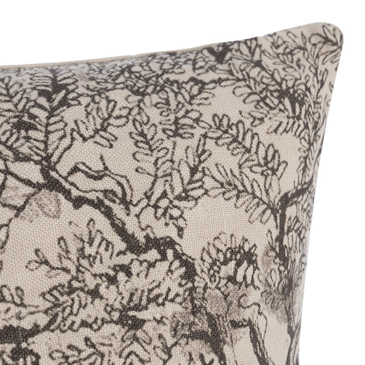 Lo De Manuela - Washed Linen Toile de Jouy Giraffe Cushion- Beige - 65x65cm – image 6