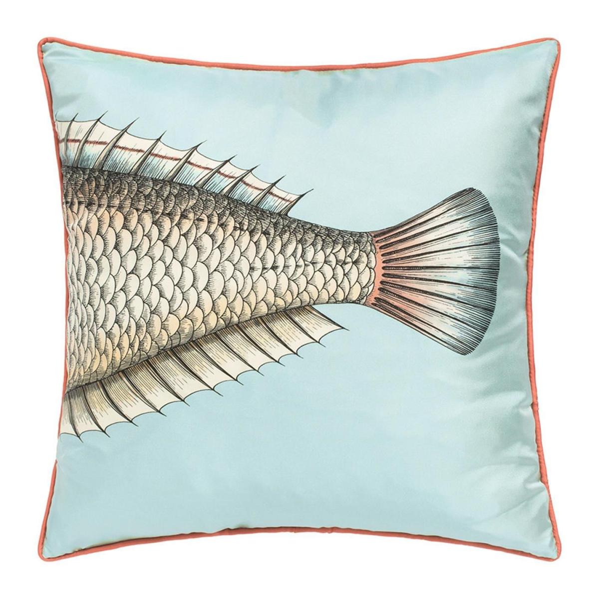 Grande Pesce Silk Reversible Cushion - Set of Two – image 3
