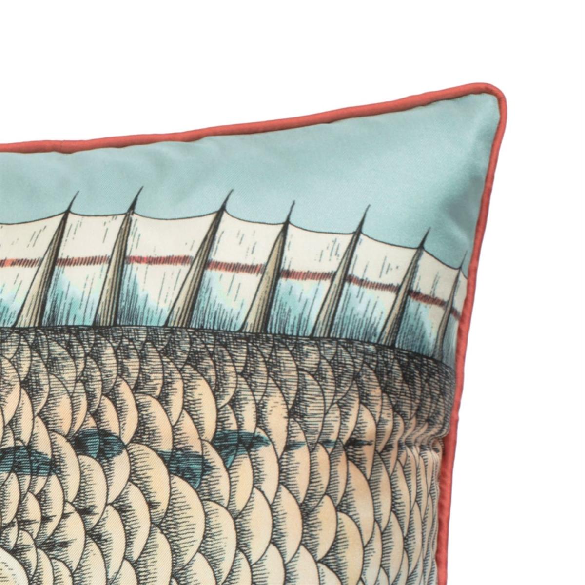 Grande Pesce Silk Reversible Cushion - Set of Two – image 7