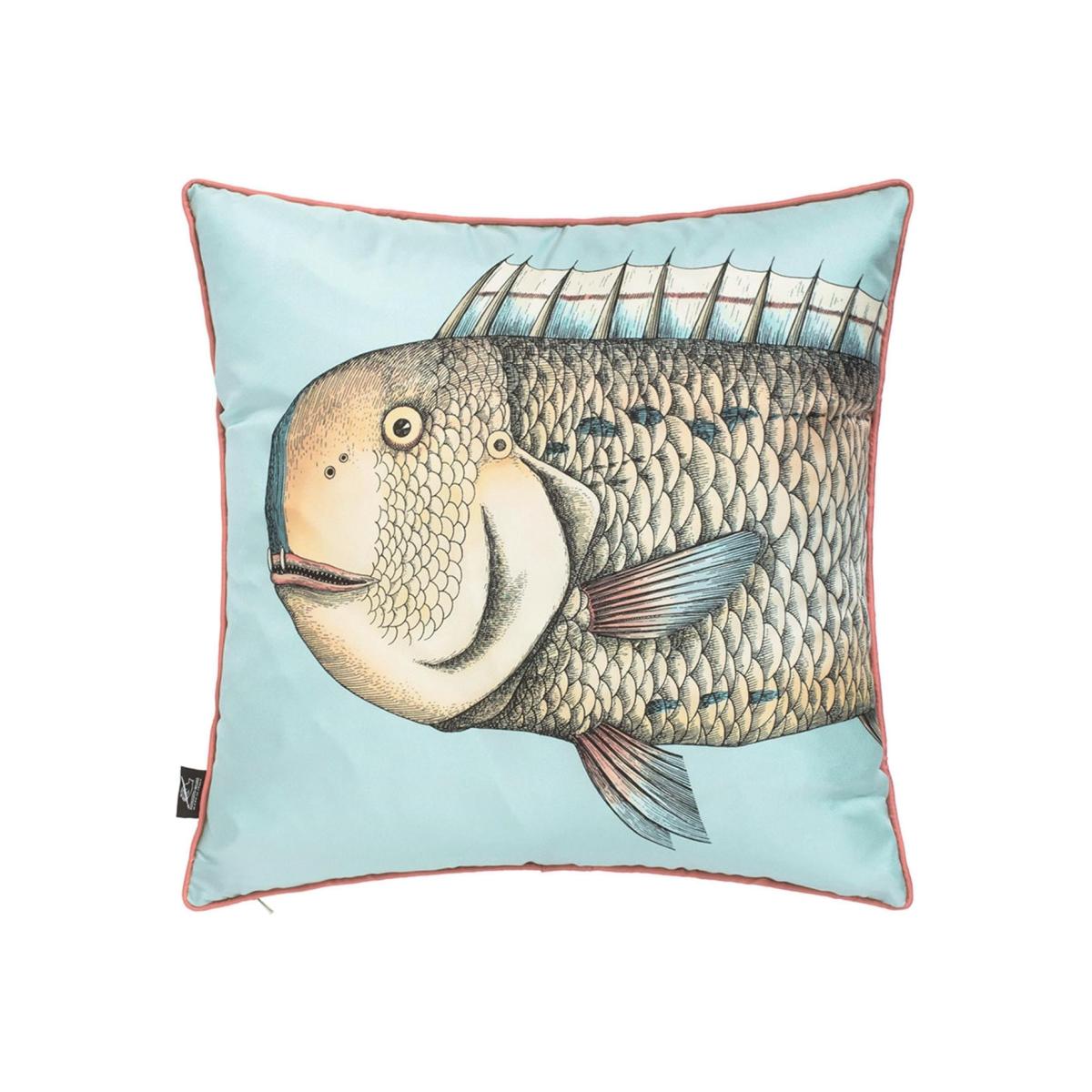 Grande Pesce Silk Reversible Cushion - Set of Two – image 1