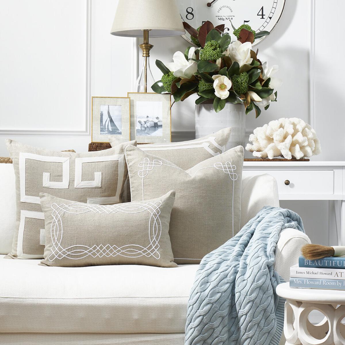 Paloma Living - Cannes Linen Cushion - 50x50cm - Sand – image 5