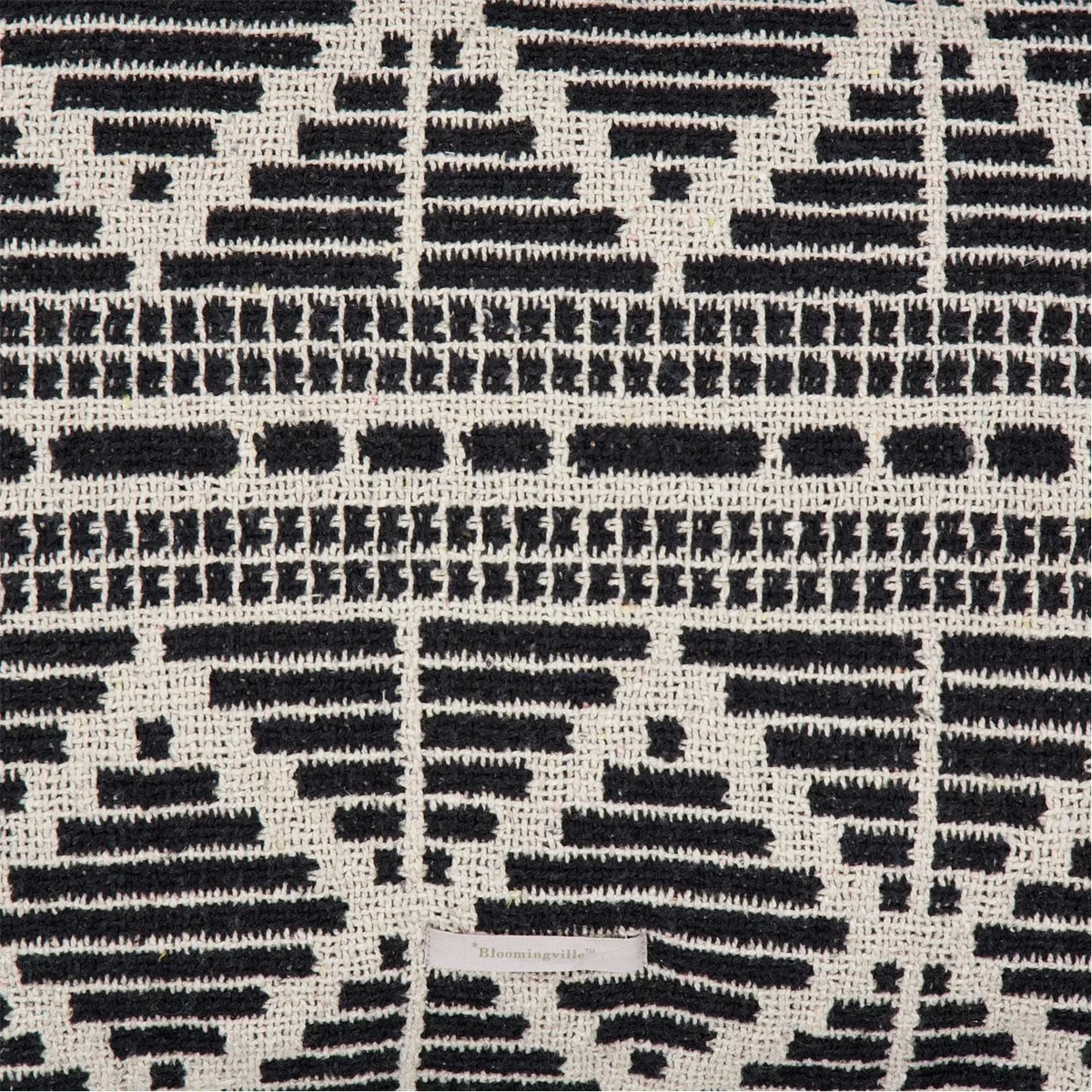 Gutte Cushion, Black, Recycled Cotton – image 2