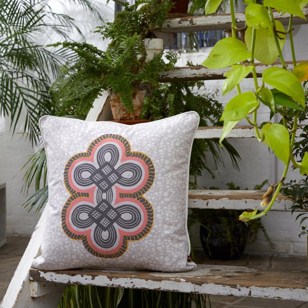 Eva Sonaike - Ona Cushion - 50x50cm - Grey – image 2