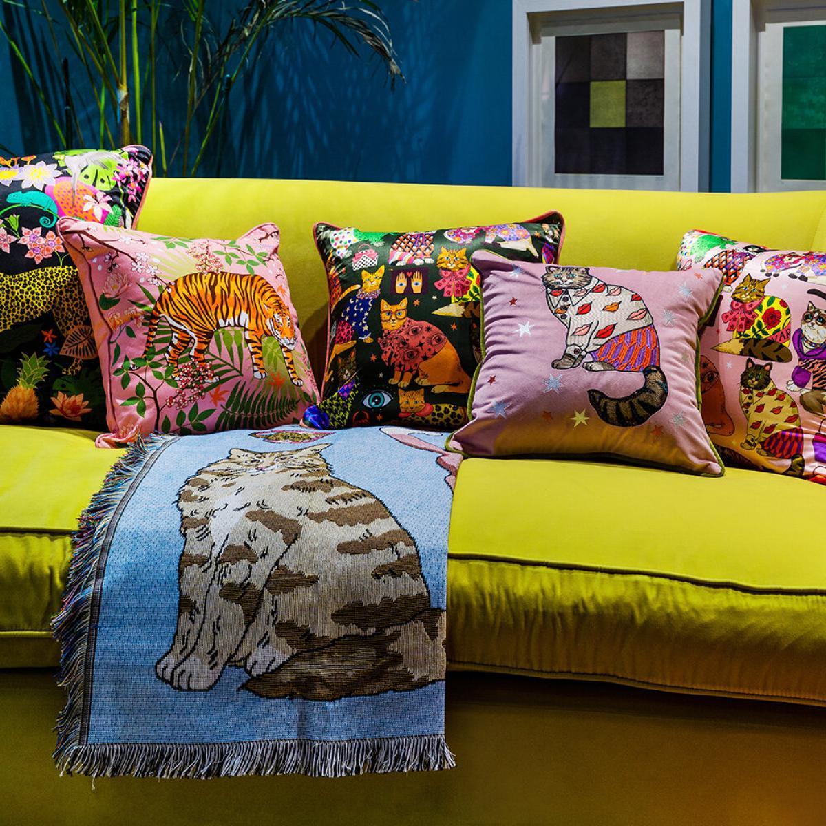 Karen Mabon - Tiger Blossom Cushion - 45x45cm – image 6