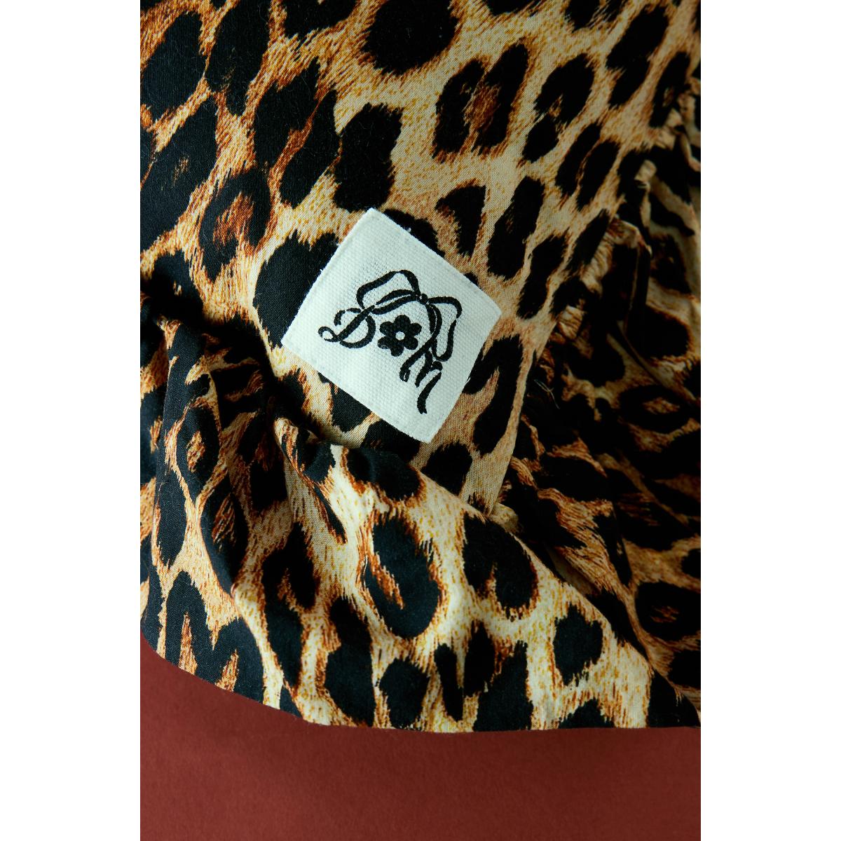Damson Madder Leopard Print Cushion – image 2