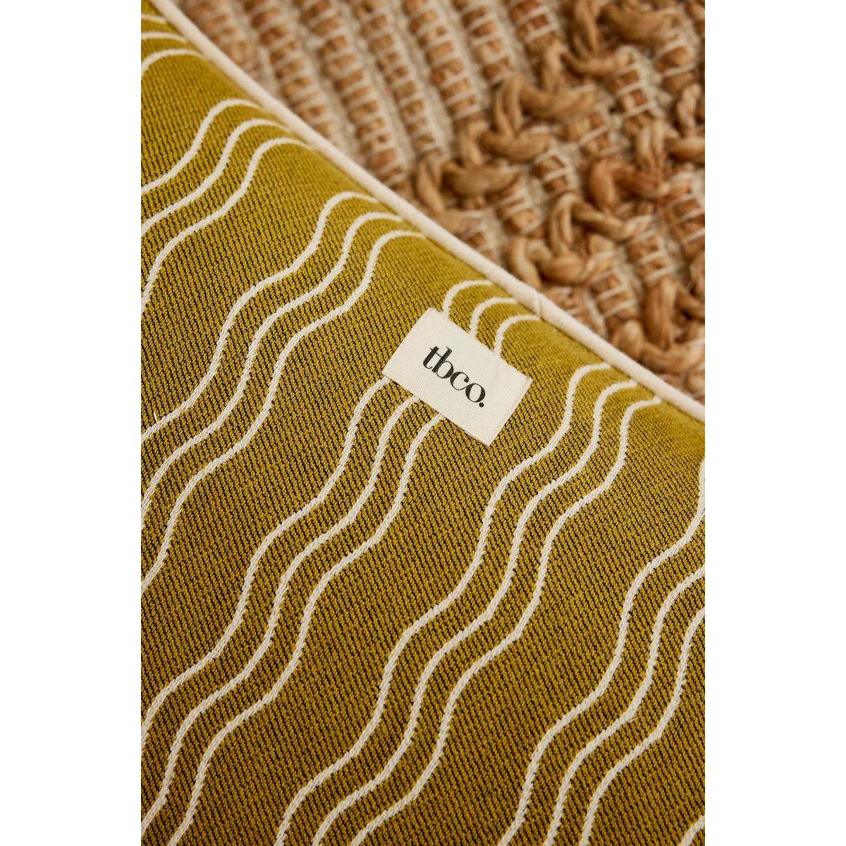 TBCo Olive Wave Cushion – image 2