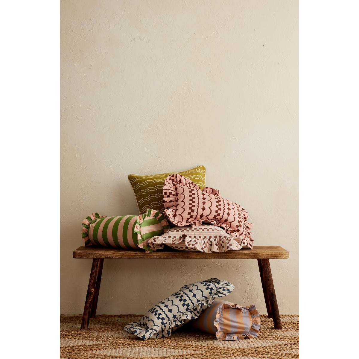 TBCo Olive Wave Cushion – image 3