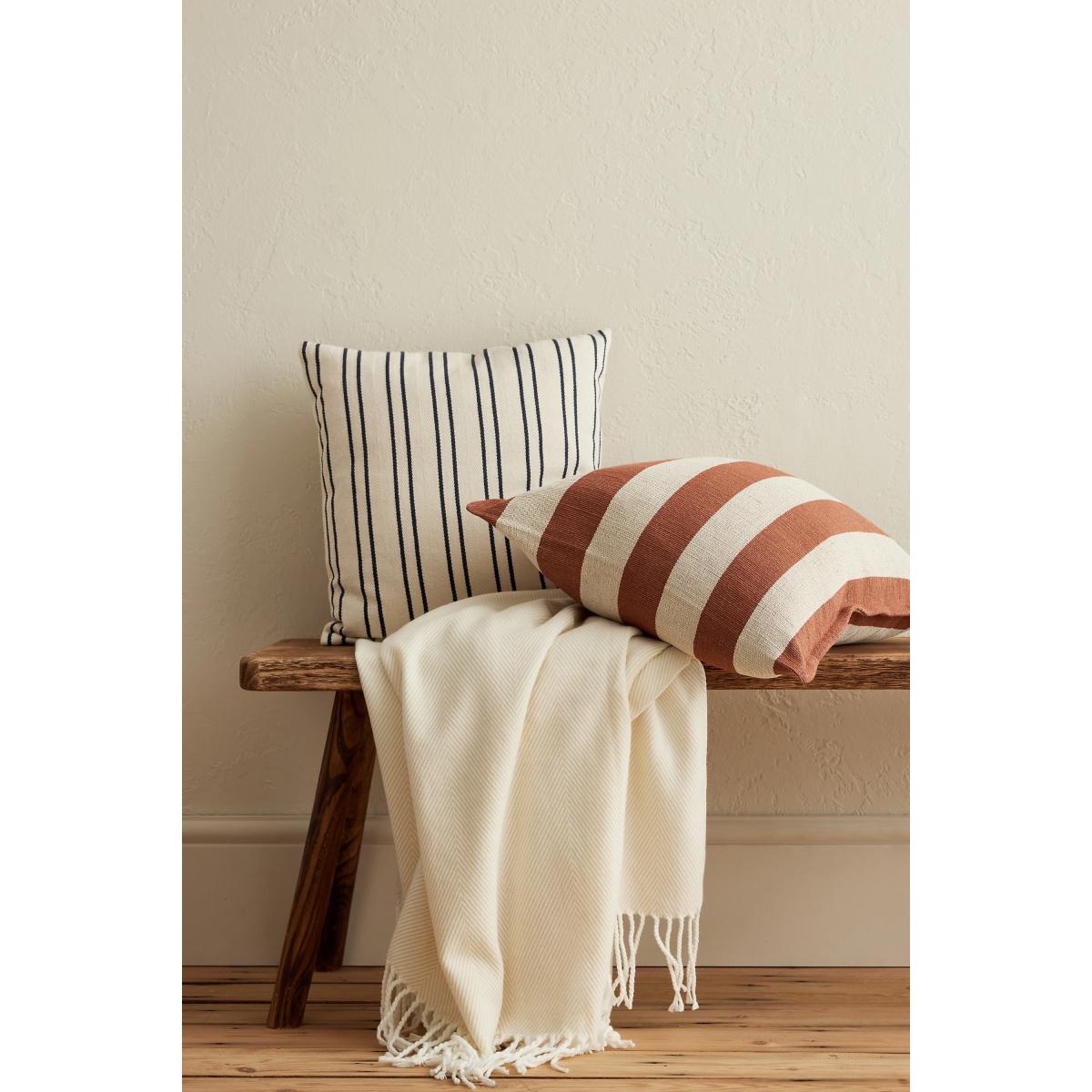 Ellenvale Interiors Navy Stripe Cushion – image 2
