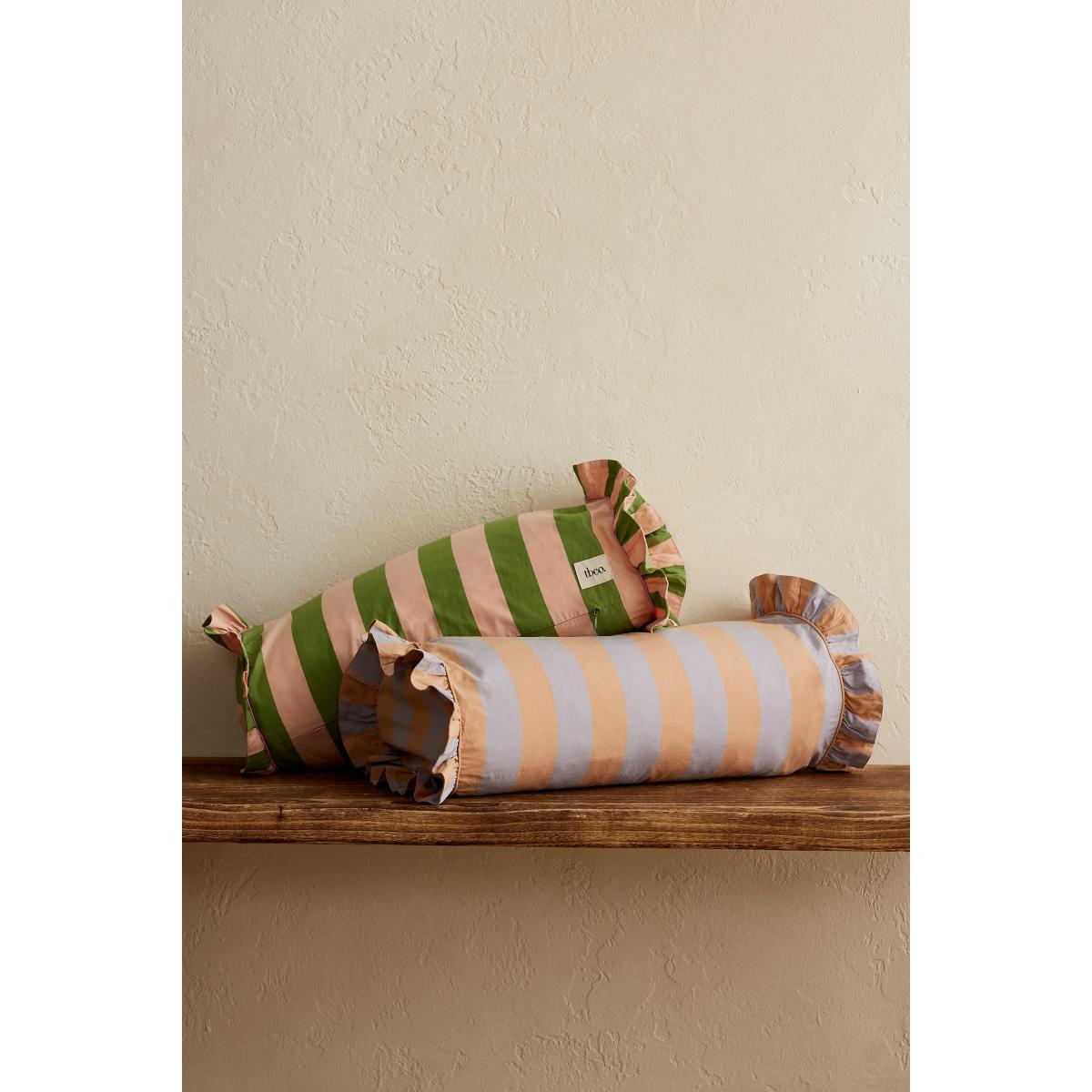 TBCo Orange Stripe Bolster Cushion – image 2