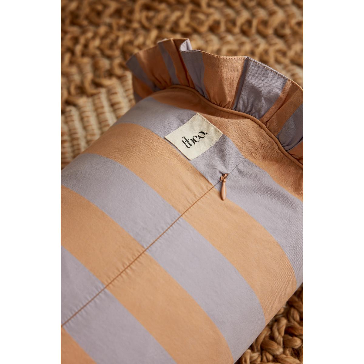TBCo Orange Stripe Bolster Cushion – image 3