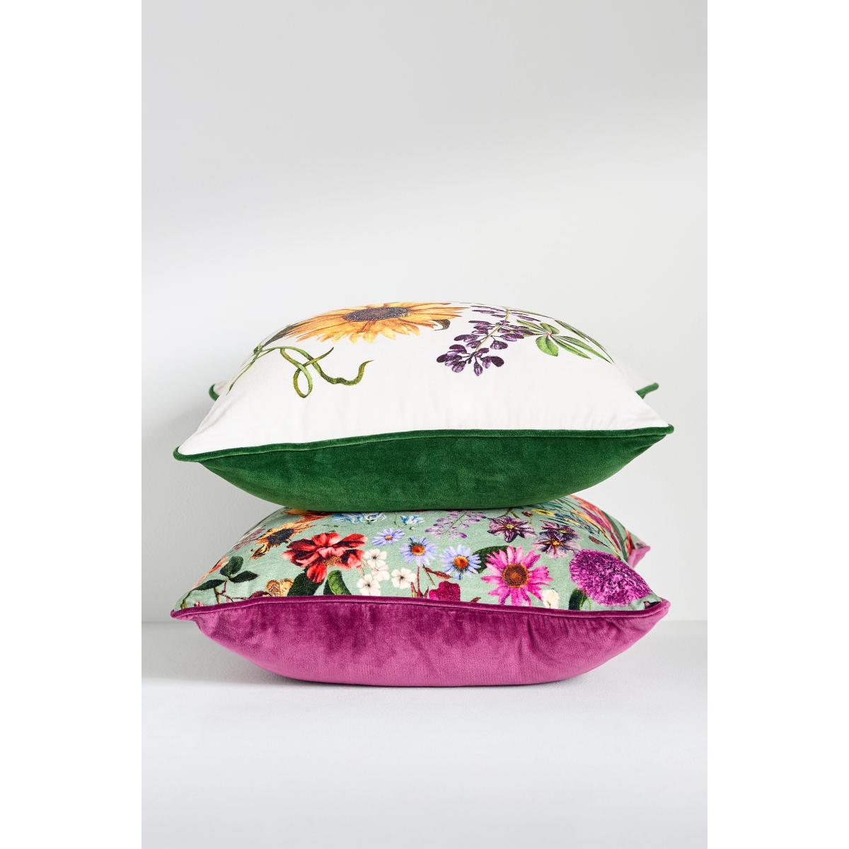Evie Cotton Printed Floral Cushion – image 2