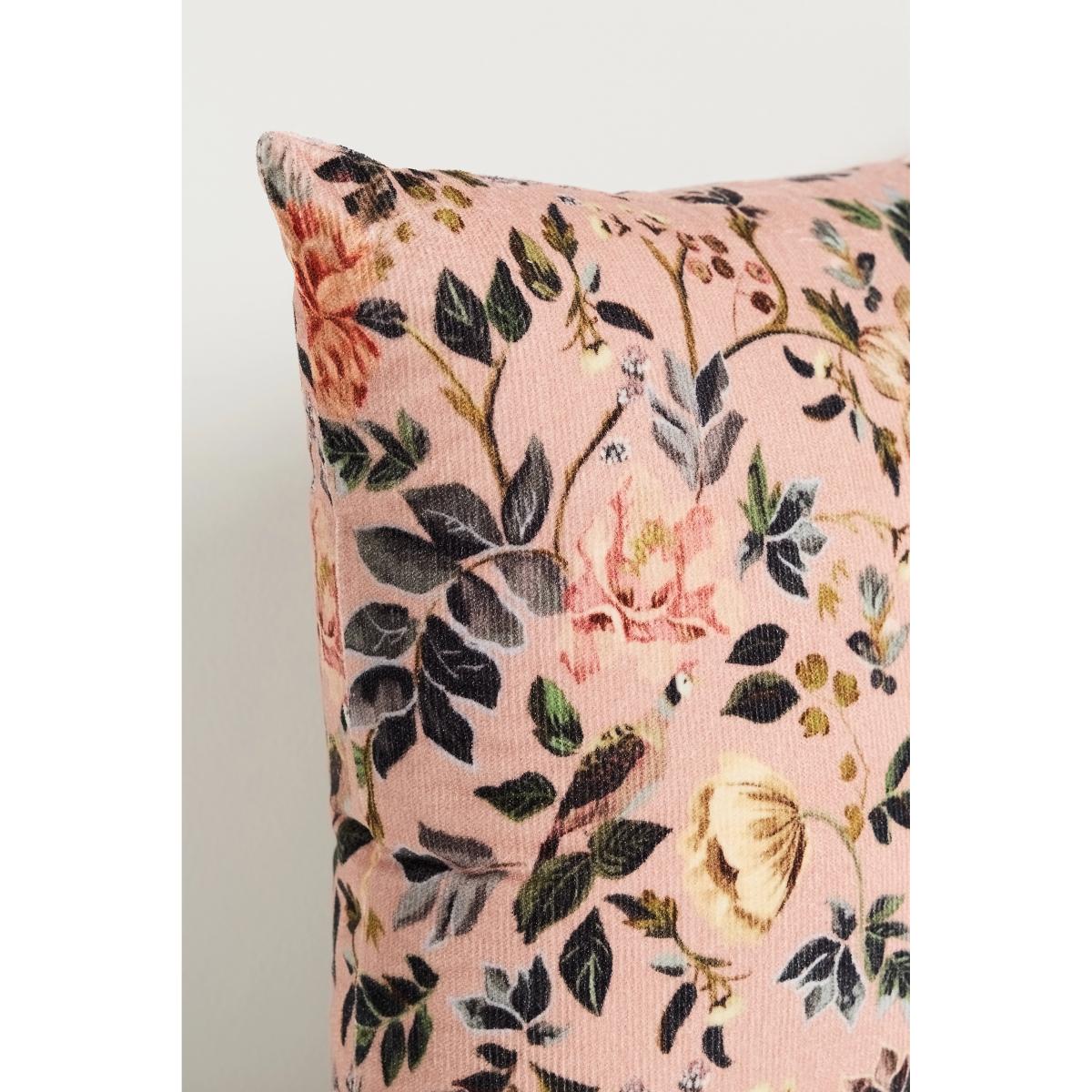 Seren Velvet Corduroy Printed Floral Cushion – image 3