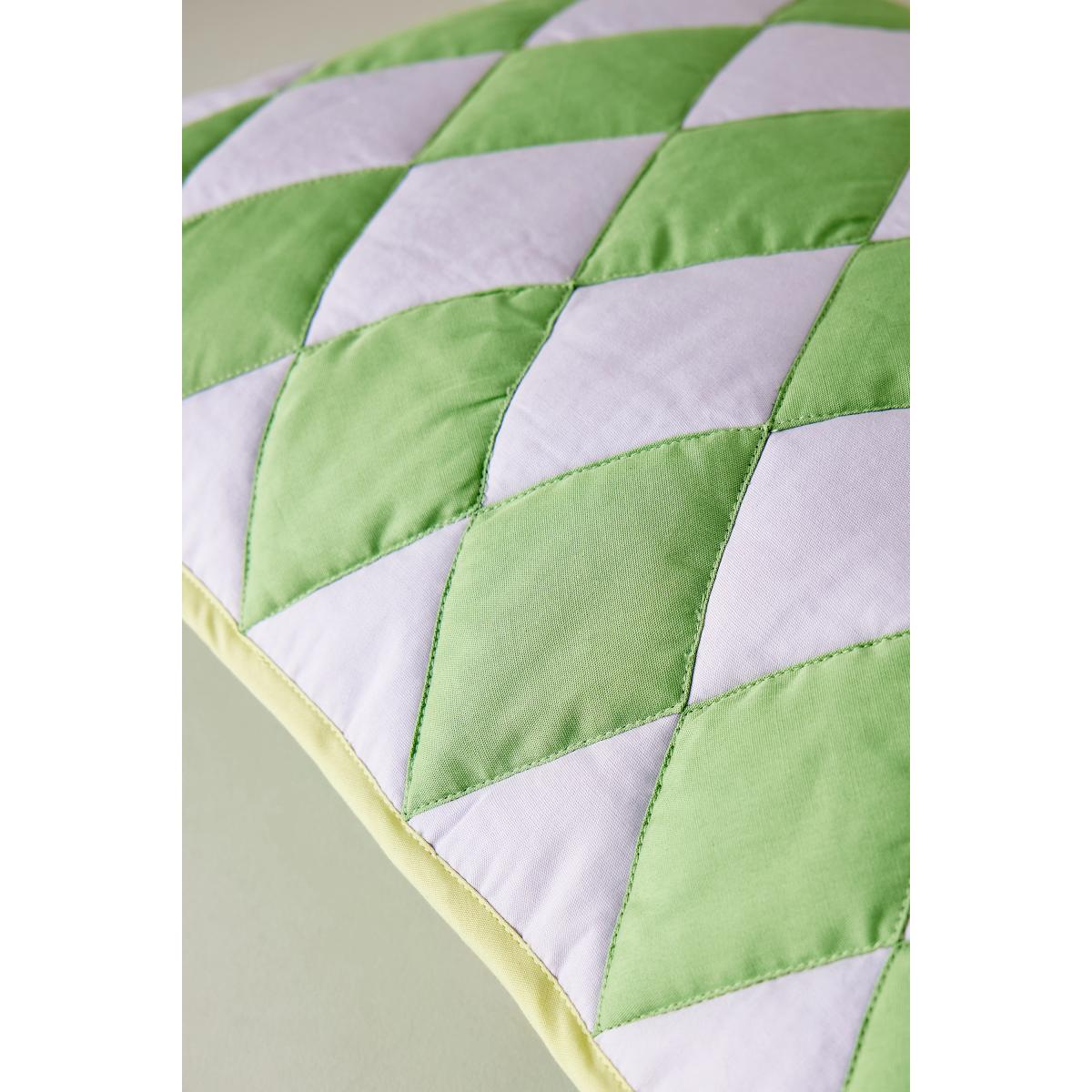 TBCo Green Argyle Rectangle Cushion – image 2
