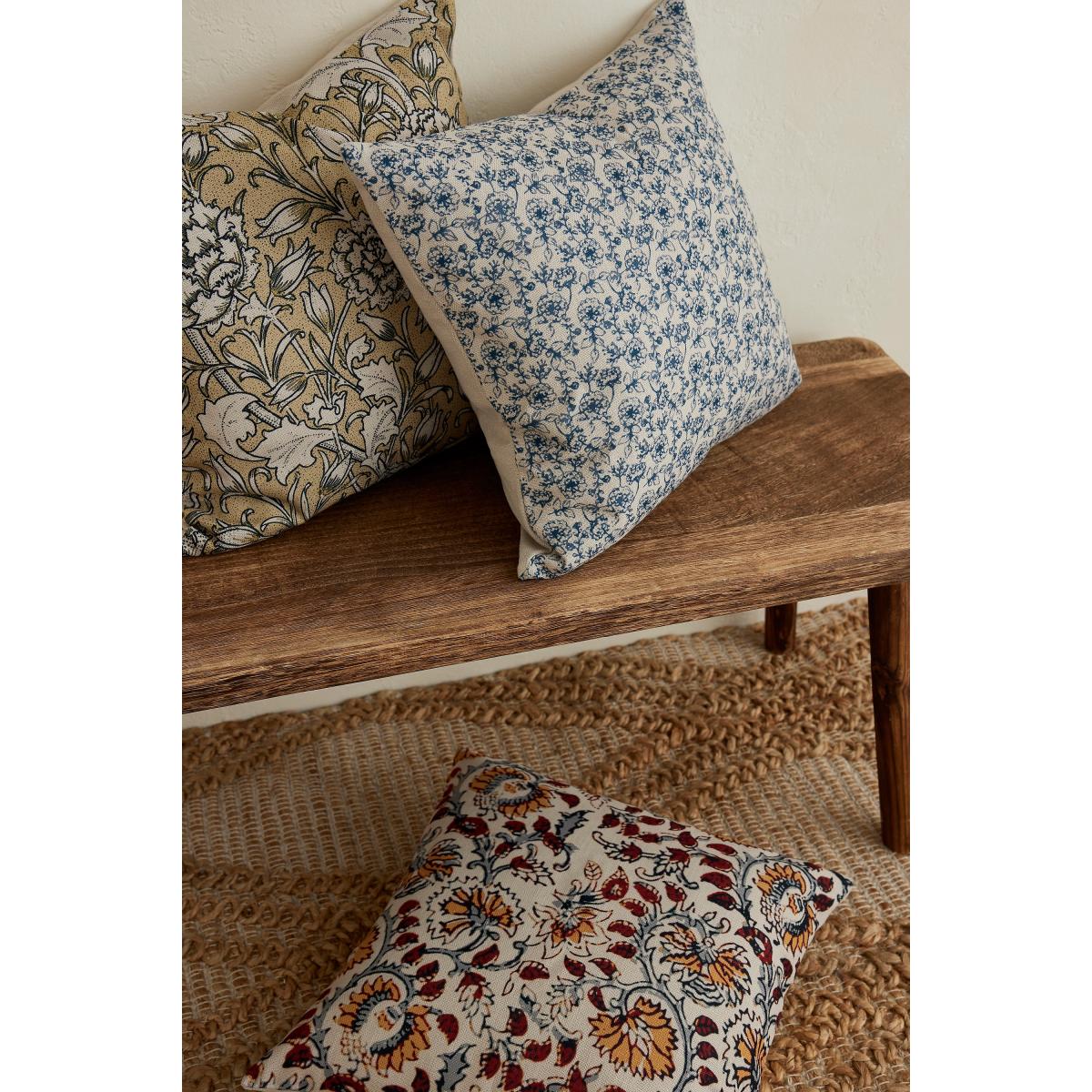 Ellenvale Interiors Francesca Blue Floral Cushion – image 2
