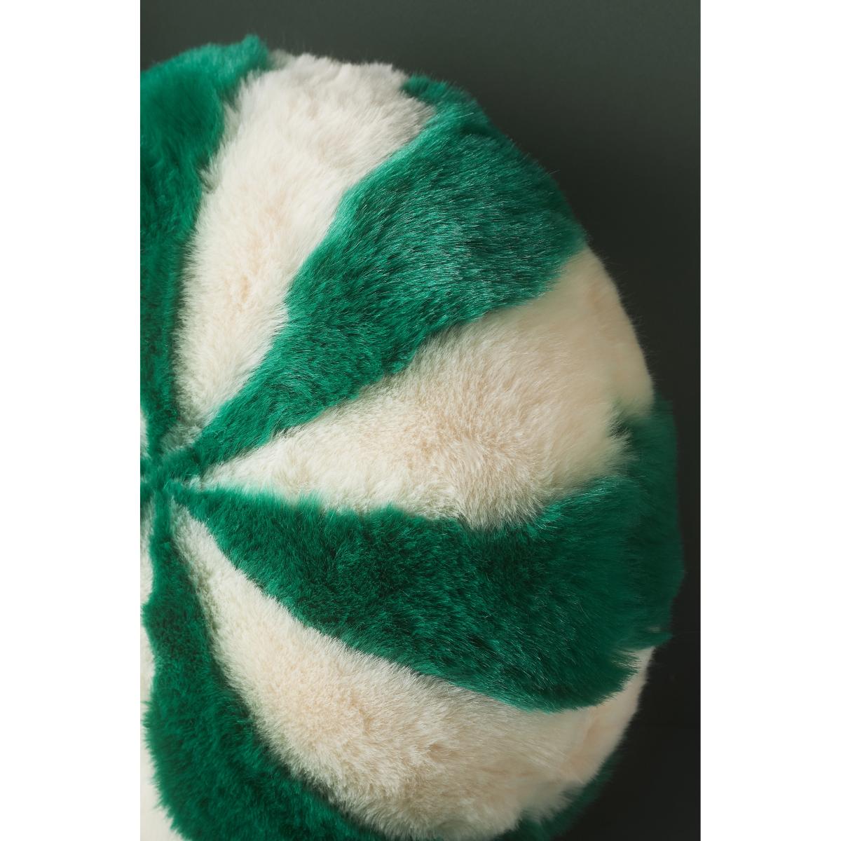 Peppermint Faux-Fur Cushion – image 4