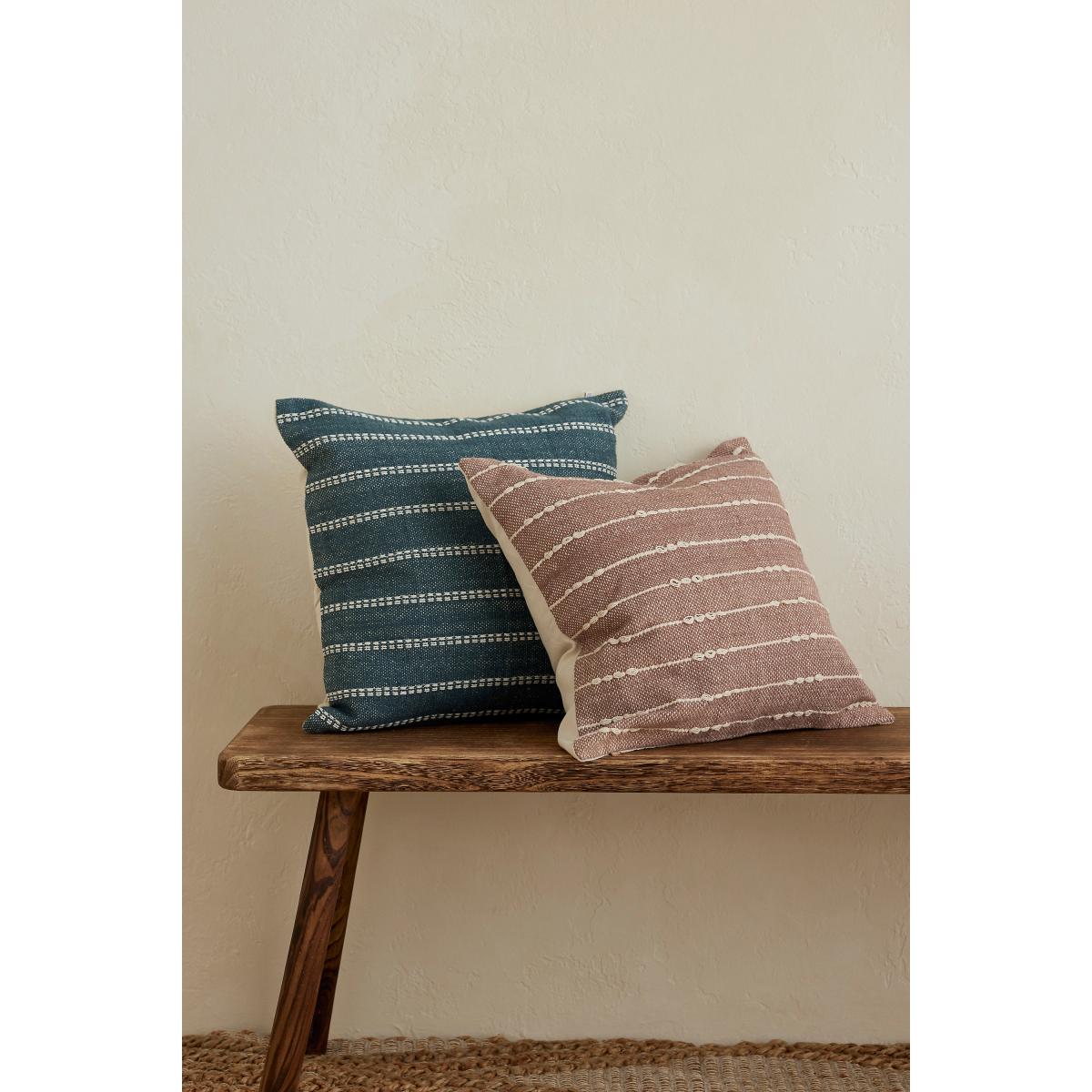 Ellenvale Interiors India Plum Stripe Cushion – image 2