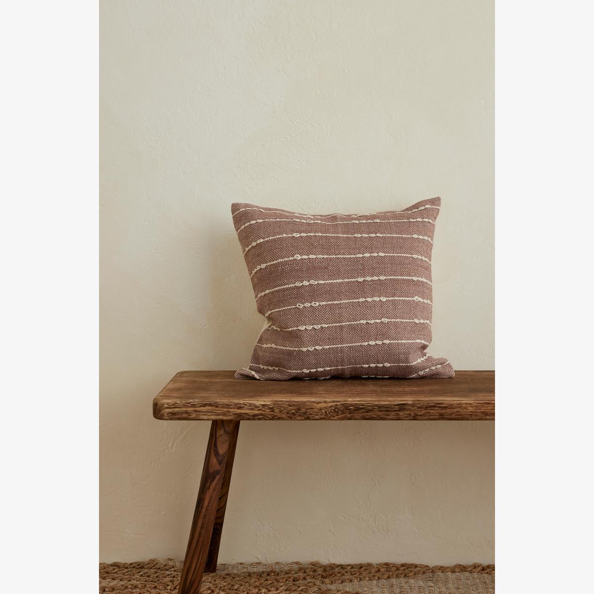 Ellenvale Interiors India Plum Stripe Cushion – image 1