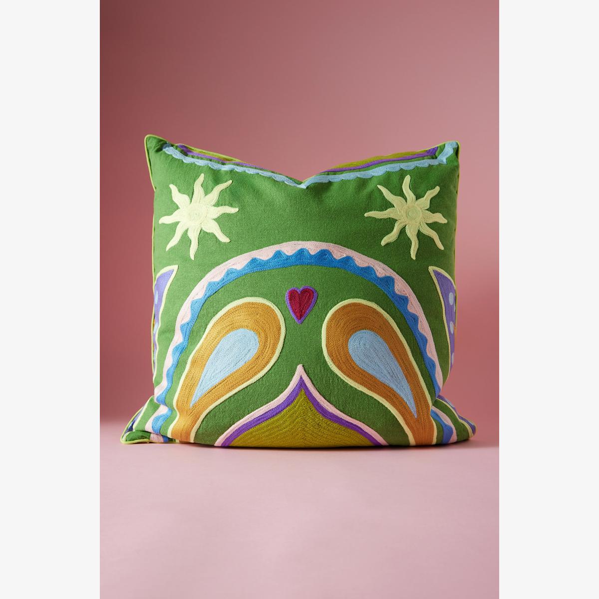 Anna + Nina Dream Embroidered Cushion – image 1