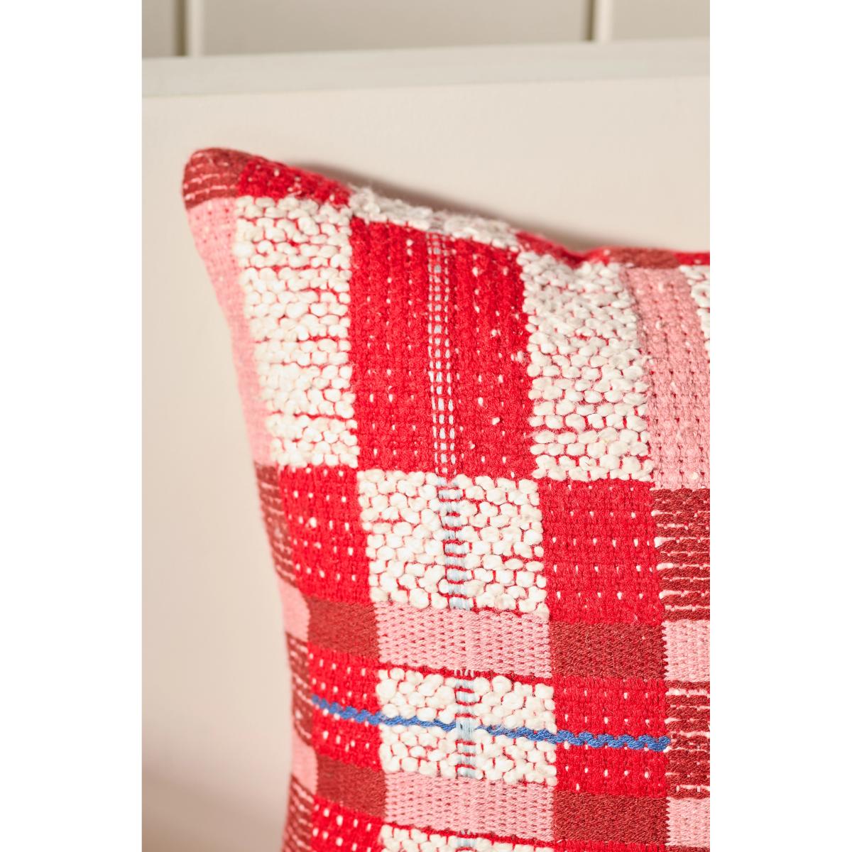 Selene Plaid Woven Cushion – image 3