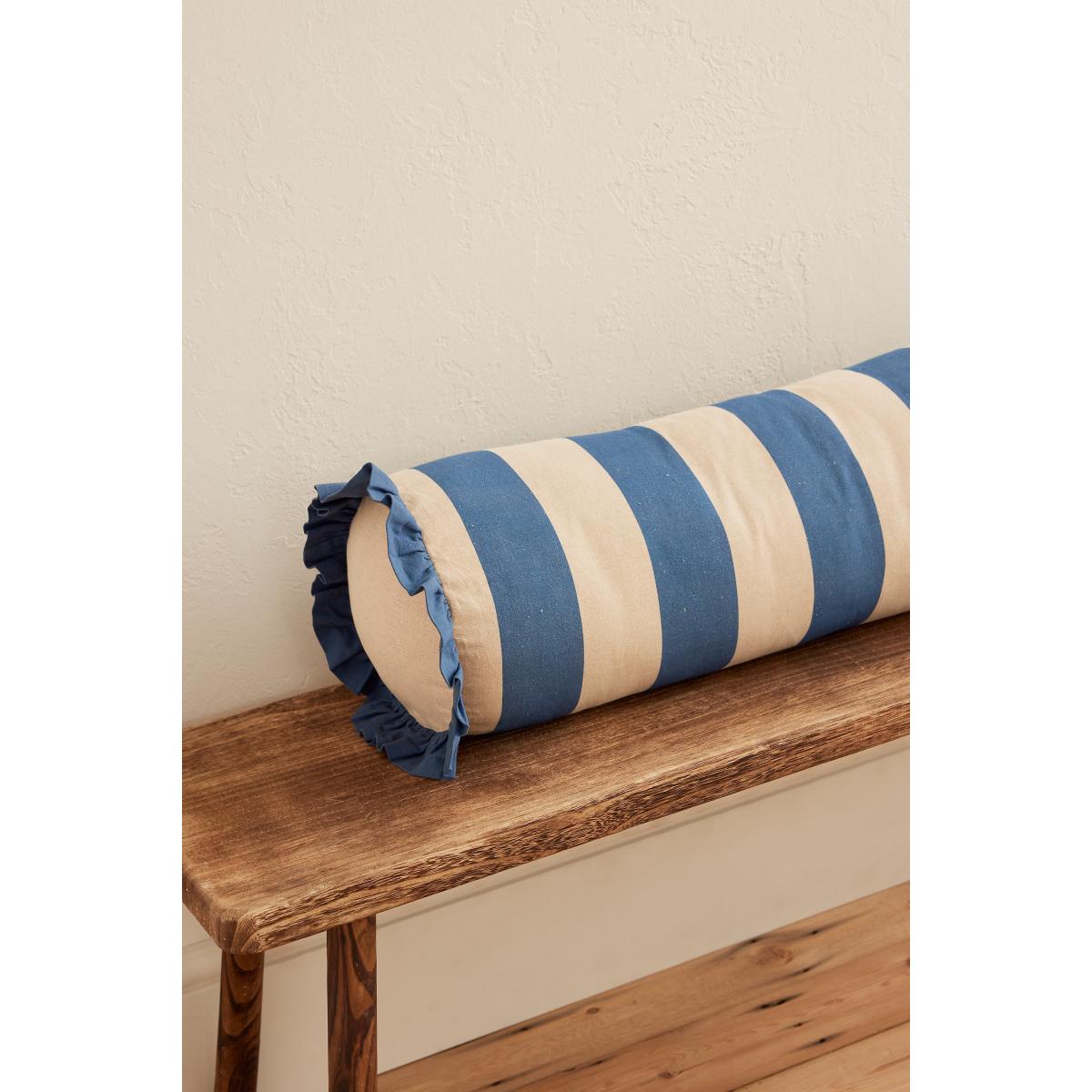 Anna + Nina Long Marinière Frill Cushion – image 3