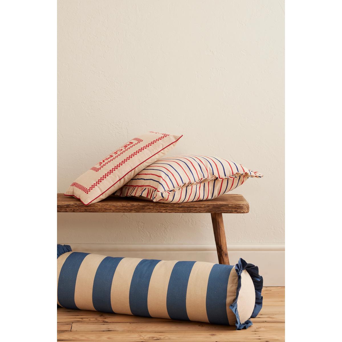 Anna + Nina Long Marinière Frill Cushion – image 4