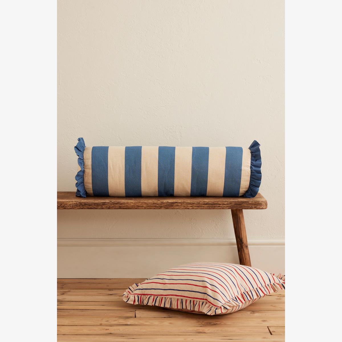 Anna + Nina Long Marinière Frill Cushion – image 1