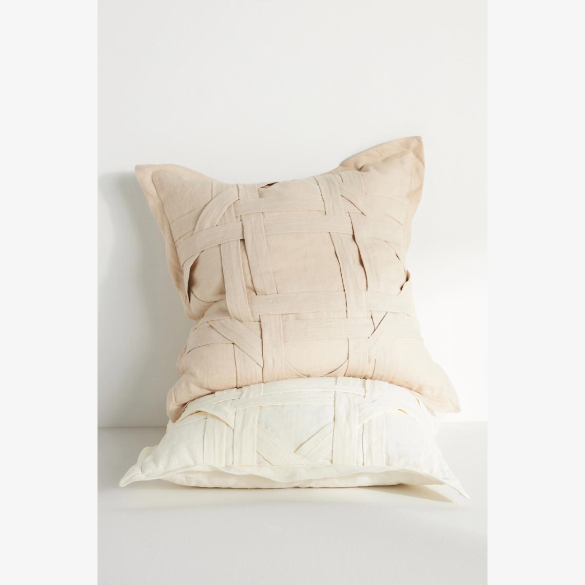 Interlace Linen Cushion – image 1