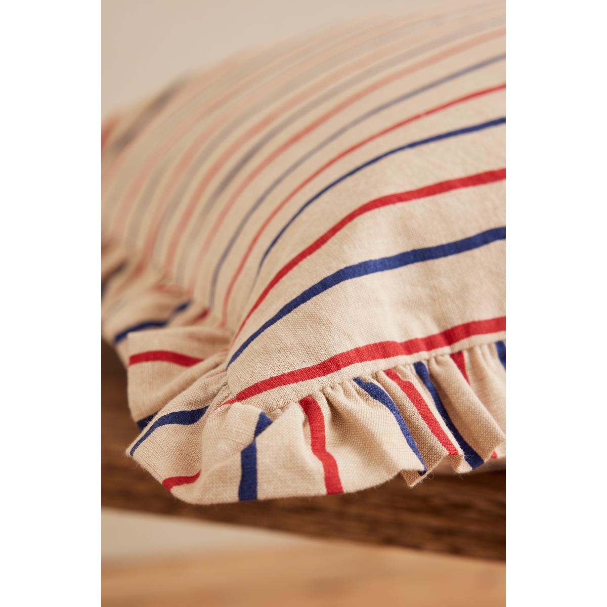 Anna + Nina Rayure Frill Cushion – image 3